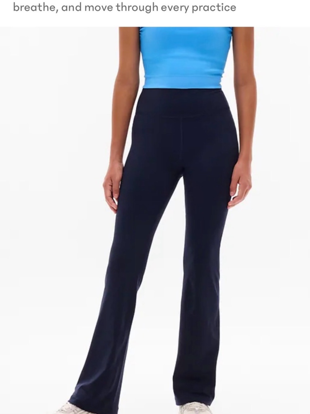 Athleta black chit chat flare Yoga Pants